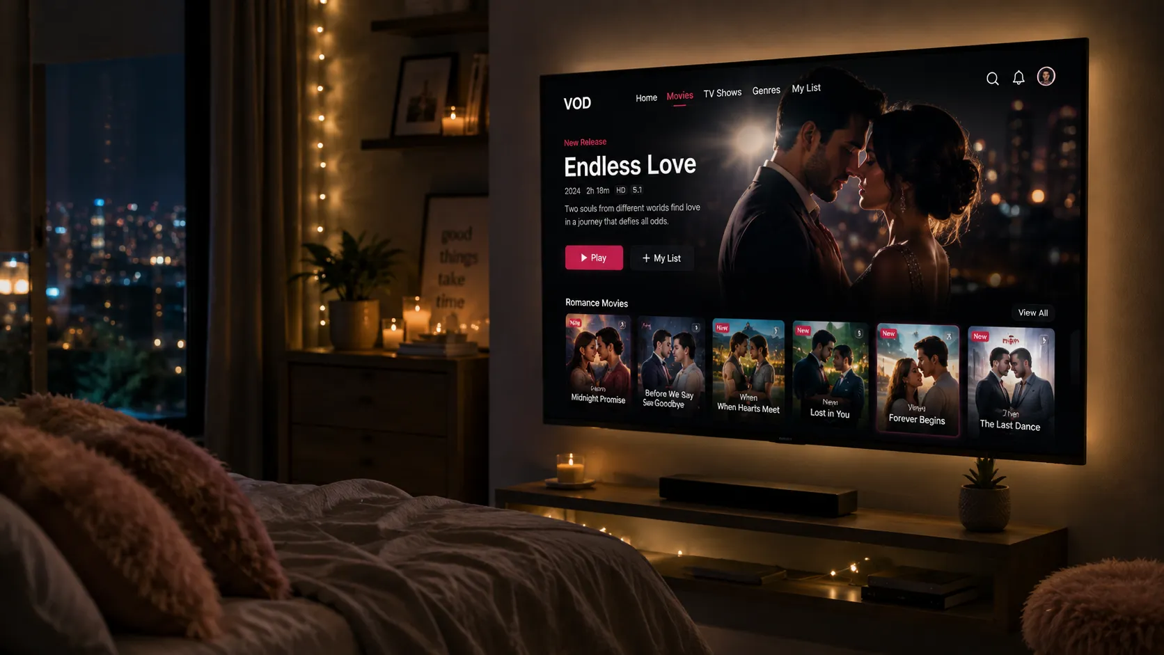 Comparison of top IPTV provider interfaces displayed across Smart TV, Firestick and smartphone screens